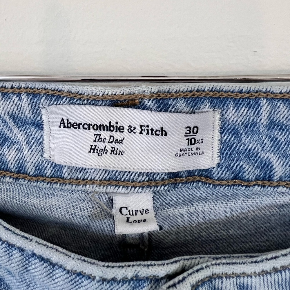 Abercrombie the dad high rise curve love jeans size 10xs - Picture 2 of 7